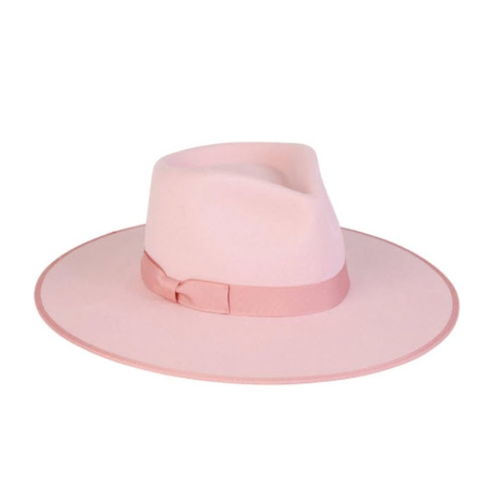 NEW Lack of Color Light Pink Stardust Rancher Fedora Hat S